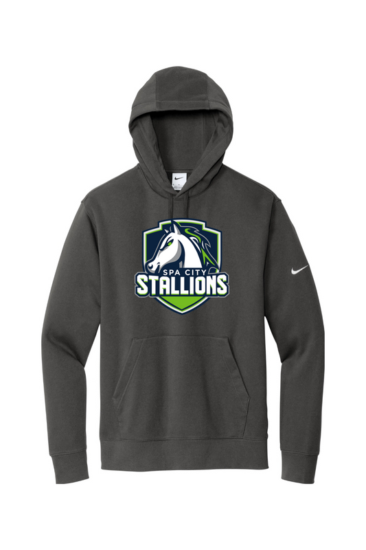 Spa City Stallions DTF Nike Club Fleece Sleeve Swoosh Pullover Hoodie