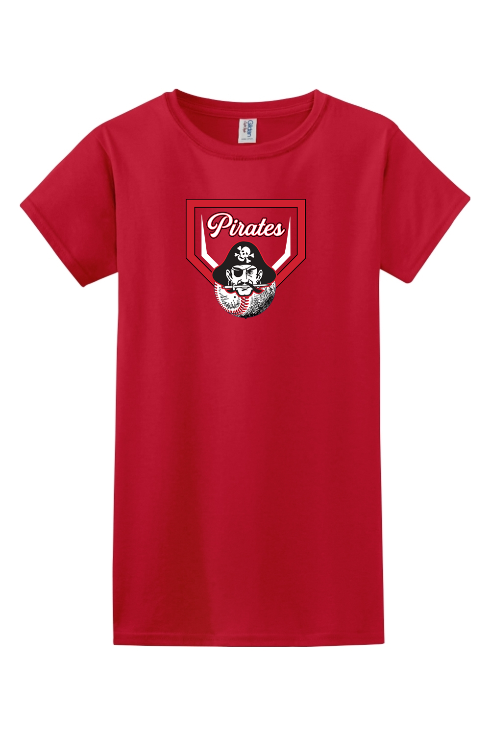 Cardington Pirates Softball DTF Softstyle Ladies' T-Shirt