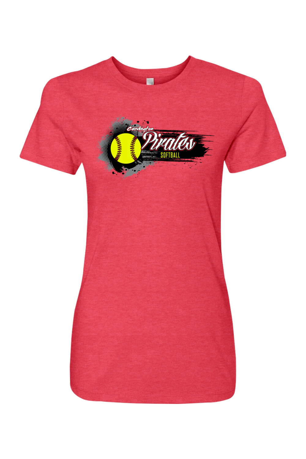 Cardington Pirates Softball DTF Women's Triblend Crew