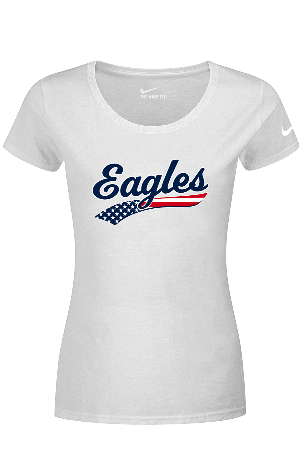 Watervliet Eagles Baseball DTF Nike Ladies Dri-FIT Cotton/Poly Scoop Neck Tee