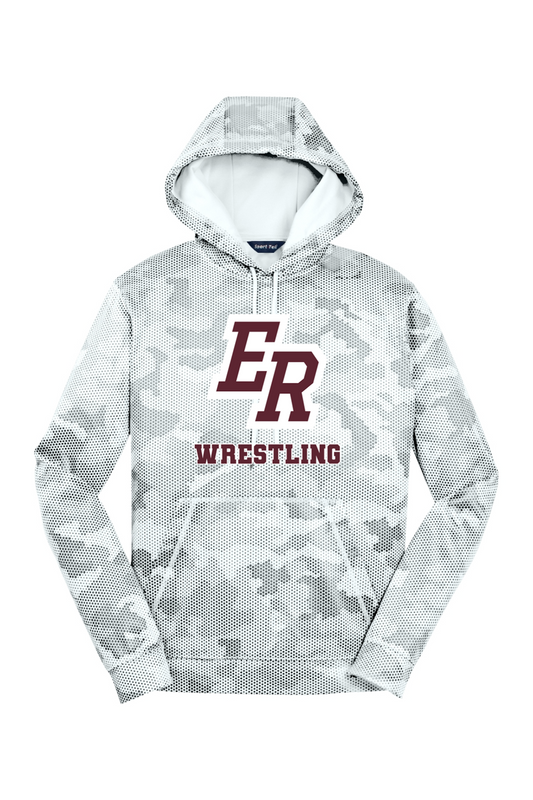 Eaton Rapids Wrestling DTF Sport-Wick CamoHex Fleece Hooded Pullover