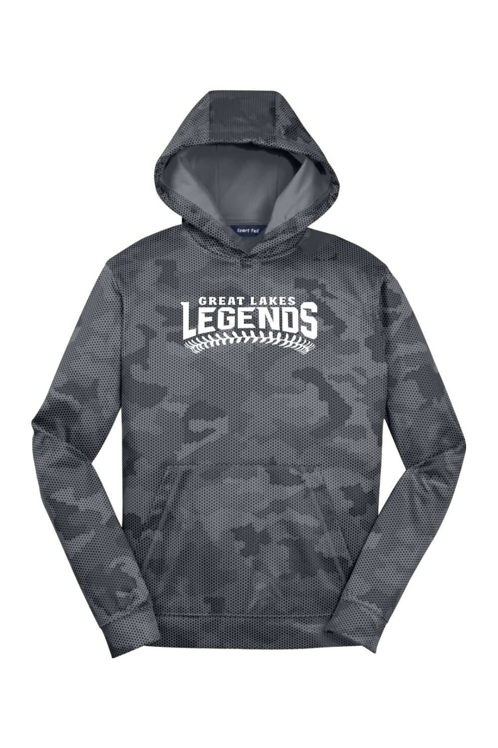 Great Lakes Legends Youth CamoHex Fleece Hooded Pullover