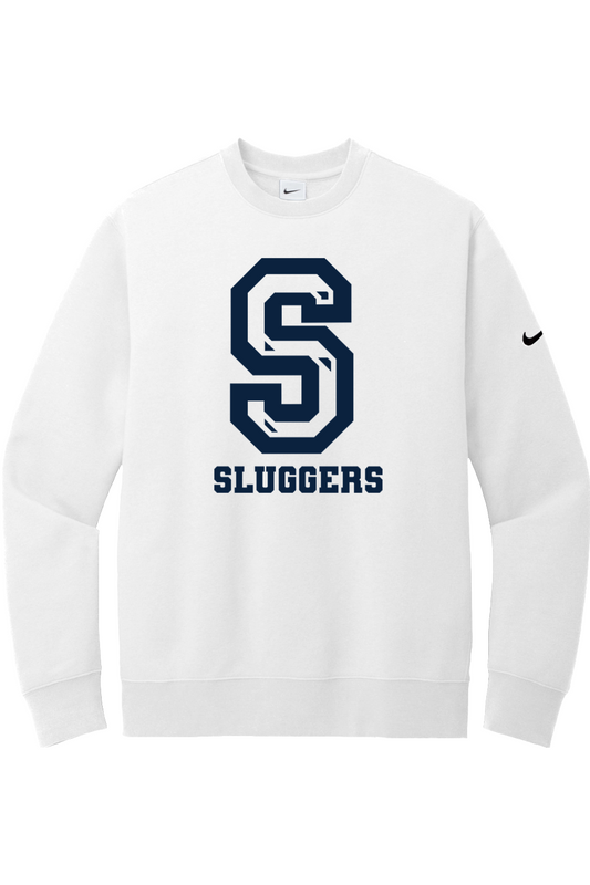 Sluggers Academy DTF Nike Club Fleece Sleeve Swoosh Crew