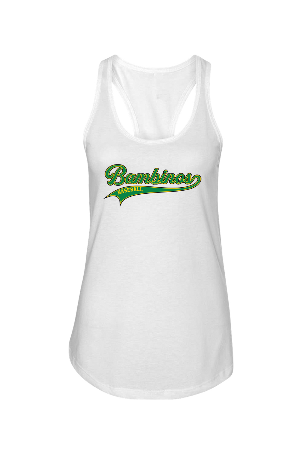 Bambinos Baseball Ladies Racerback Tank