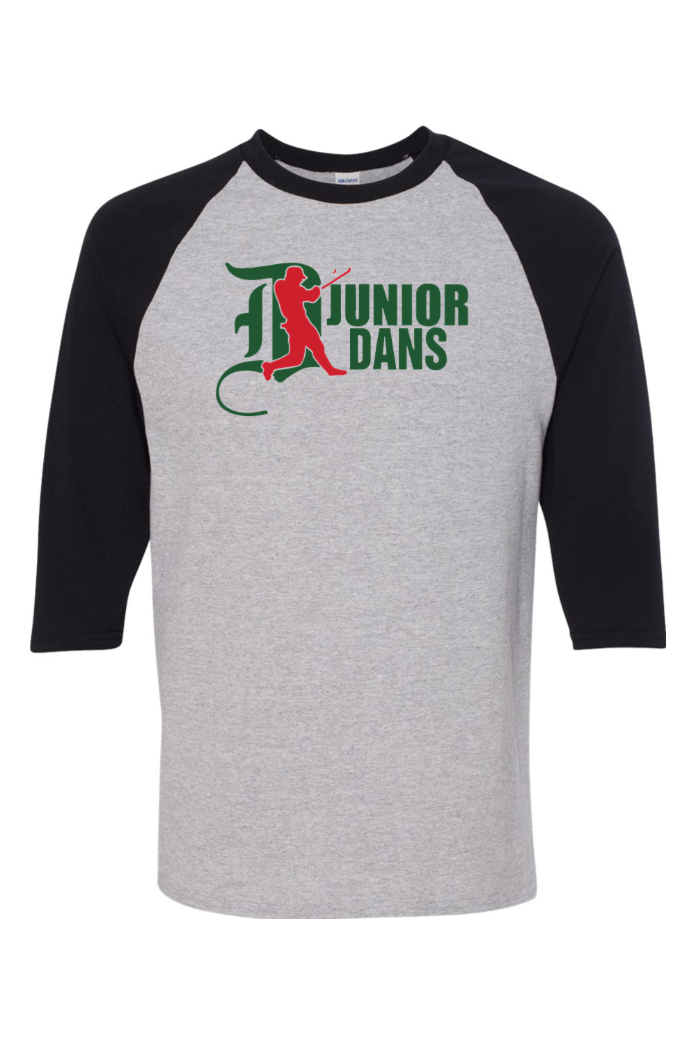 Junior Dans Baseball Heavy Cotton Raglan Three-Quarter Sleeve T-Shirt