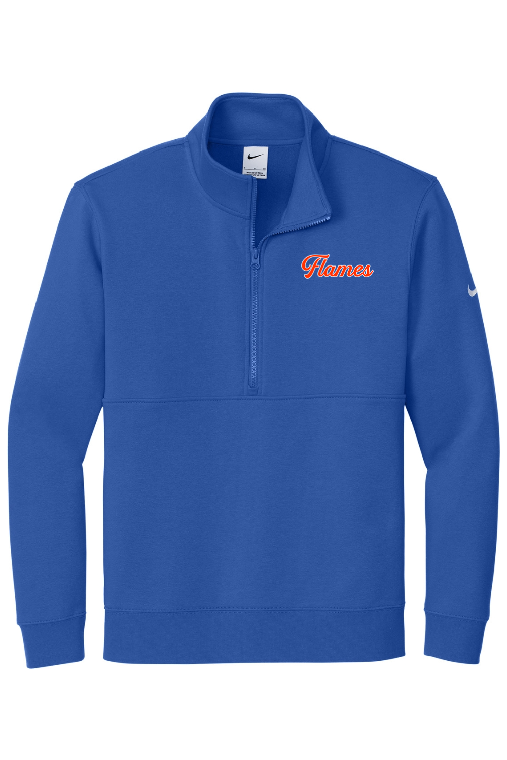 Flames MI Team DTF Nike Club Fleece Sleeve Swoosh 1/2-Zip