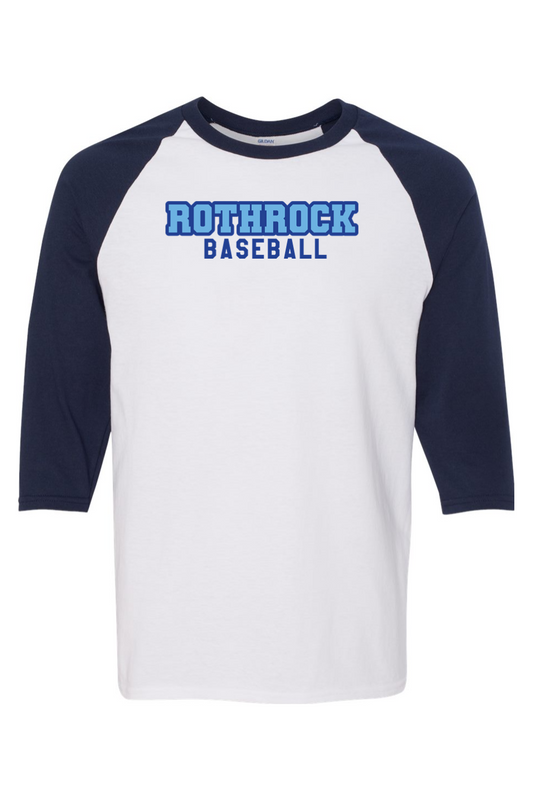 Rothrock Baseball Three-Quarter Sleeve T-Shirt