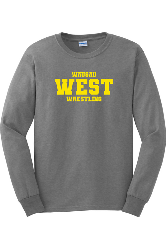 Wausau West Wrestling DTF Cotton Long Sleeve T-Shirt