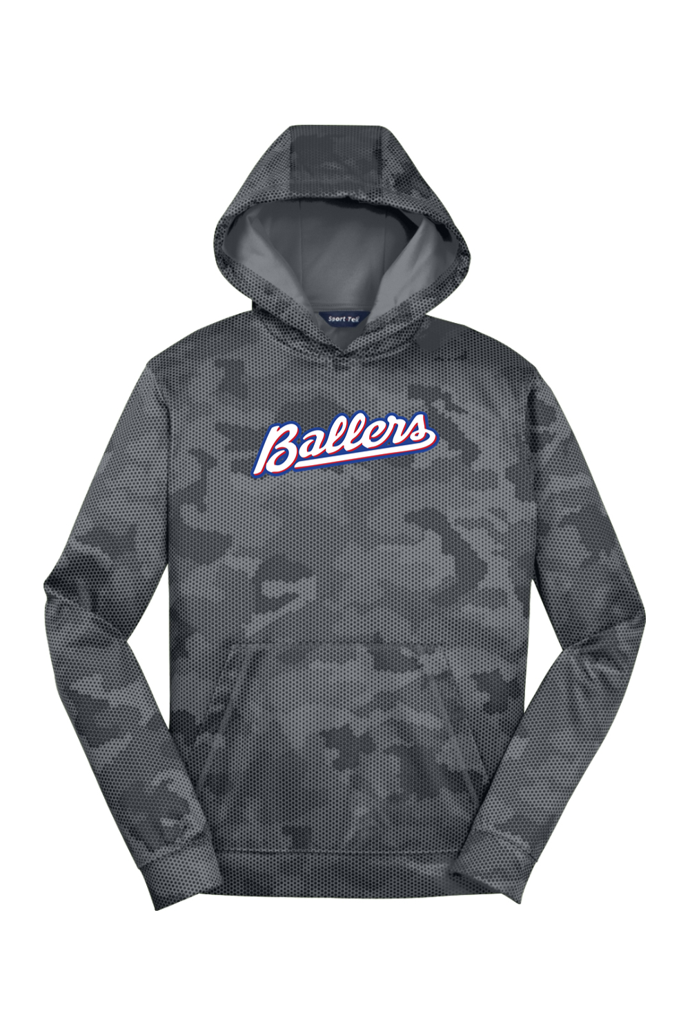 Cannon Ballers Baseball Youth Camo Fleece Hooded Pullover