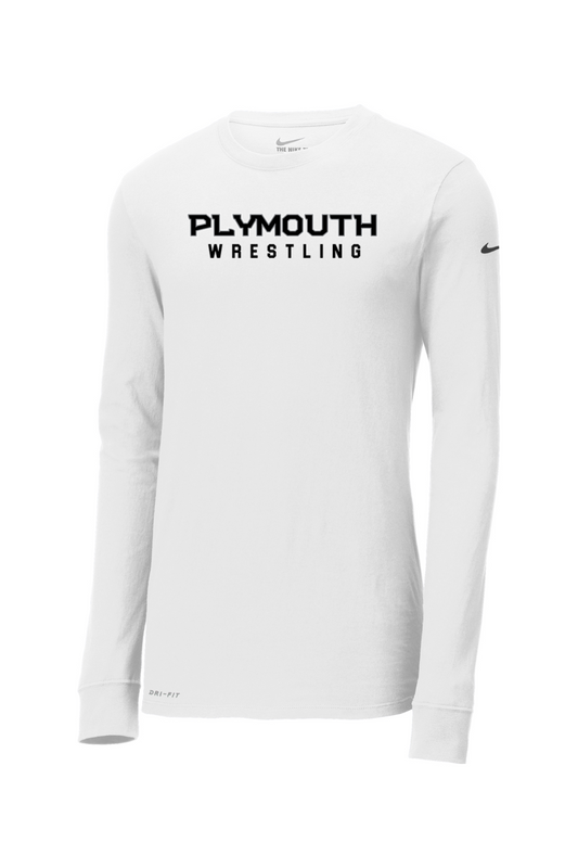 Plymouth Wrestling Nike Dri-FIT Cotton/Poly Long Sleeve Tee