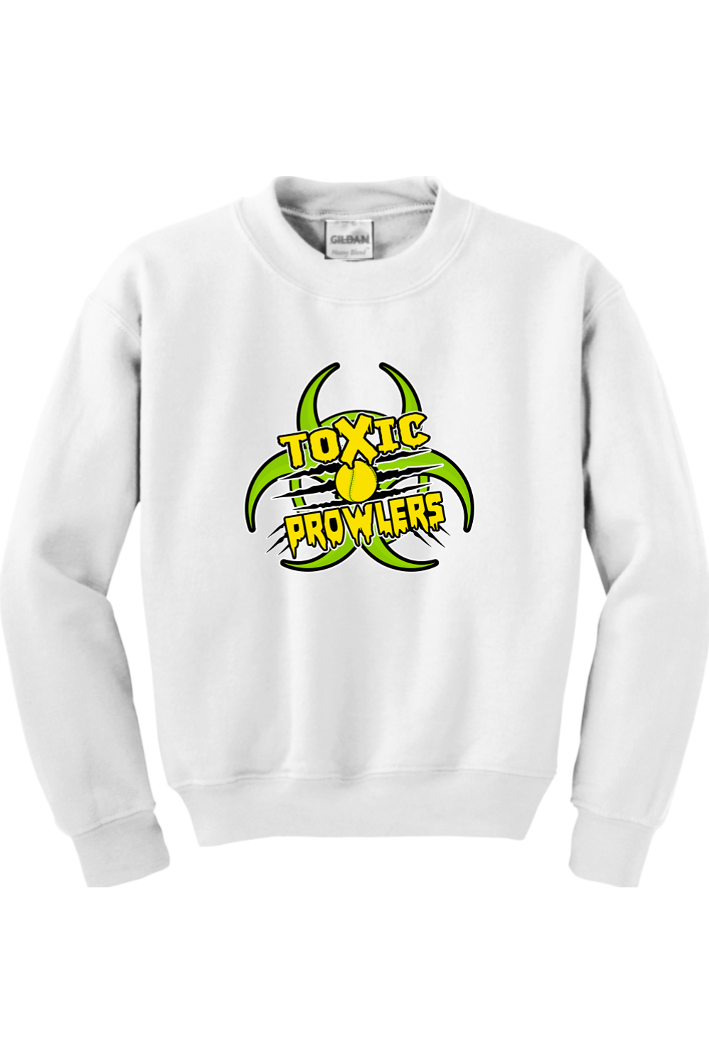 Toxic Prowlers Softball Youth Heavy Blend Crewneck Sweatshirt