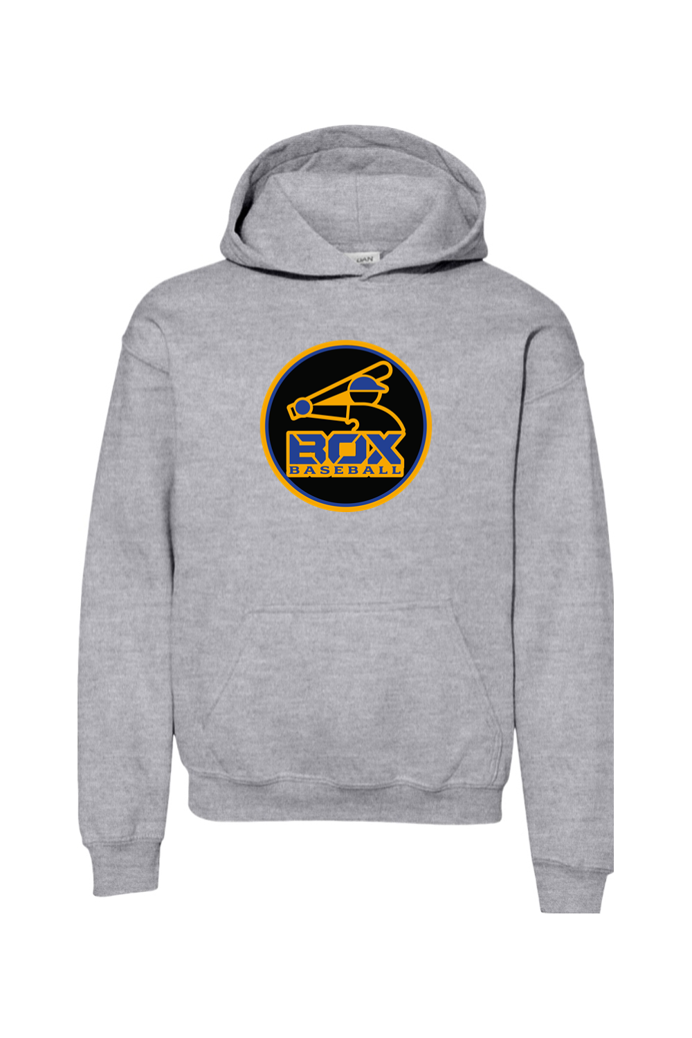 Jet Box Baseball DTF Youth Heavy Blend Hooded Sweatshirt