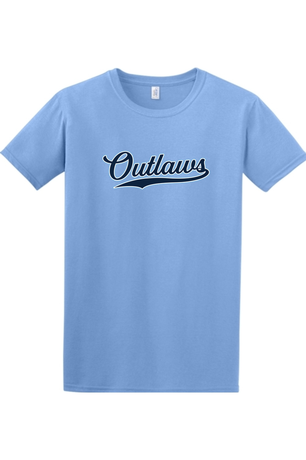 Outlaws Baseball Script Softstyle T-Shirt