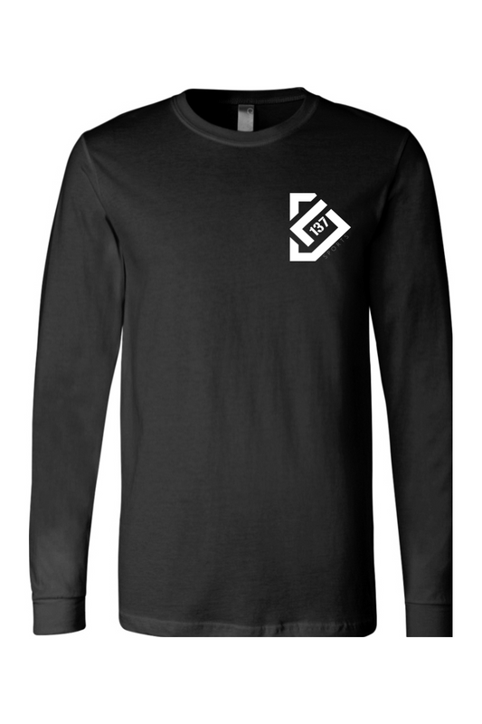 L137 Sports Unisex Long Sleeve Tee - White Logo