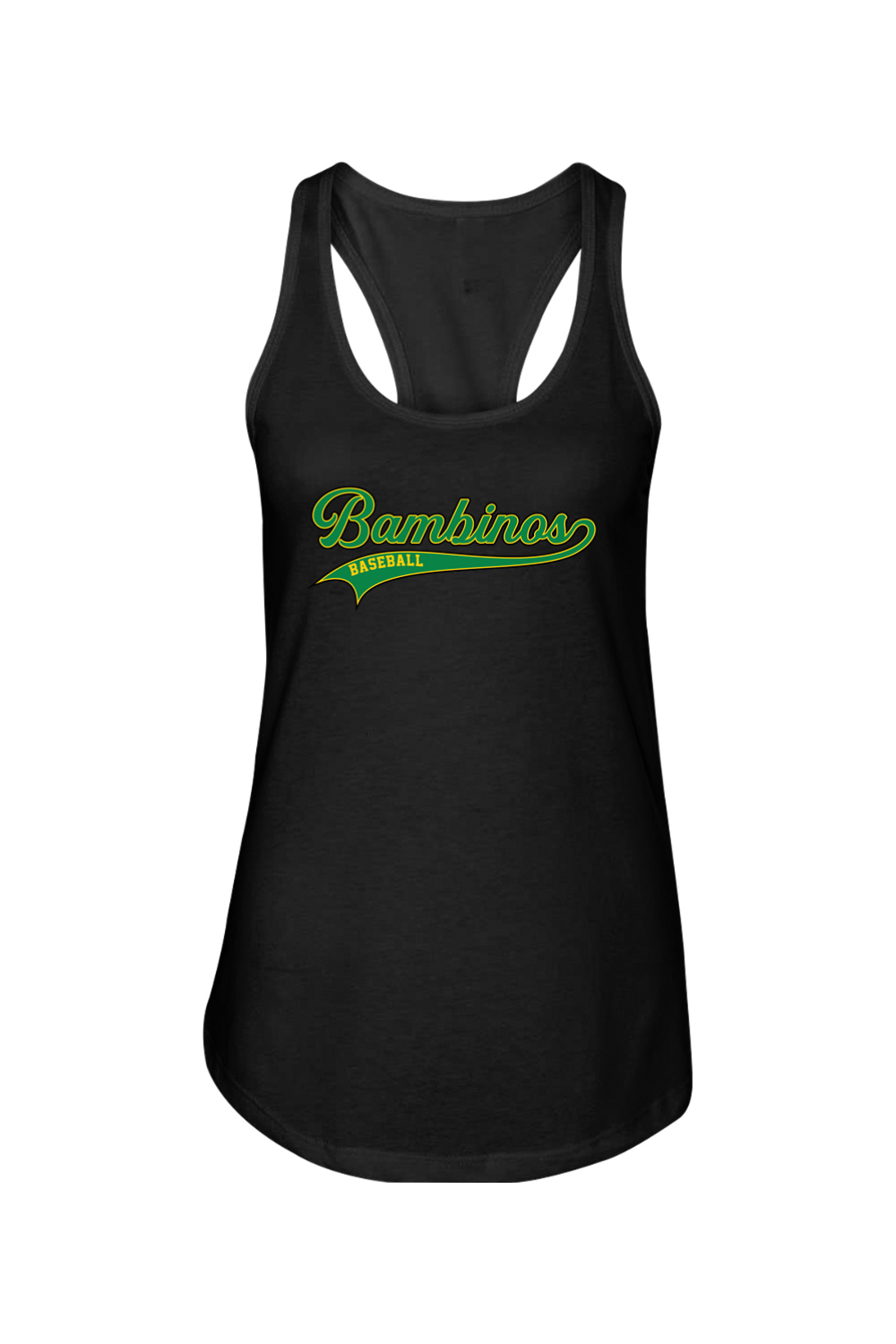Bambinos Baseball Ladies Racerback Tank