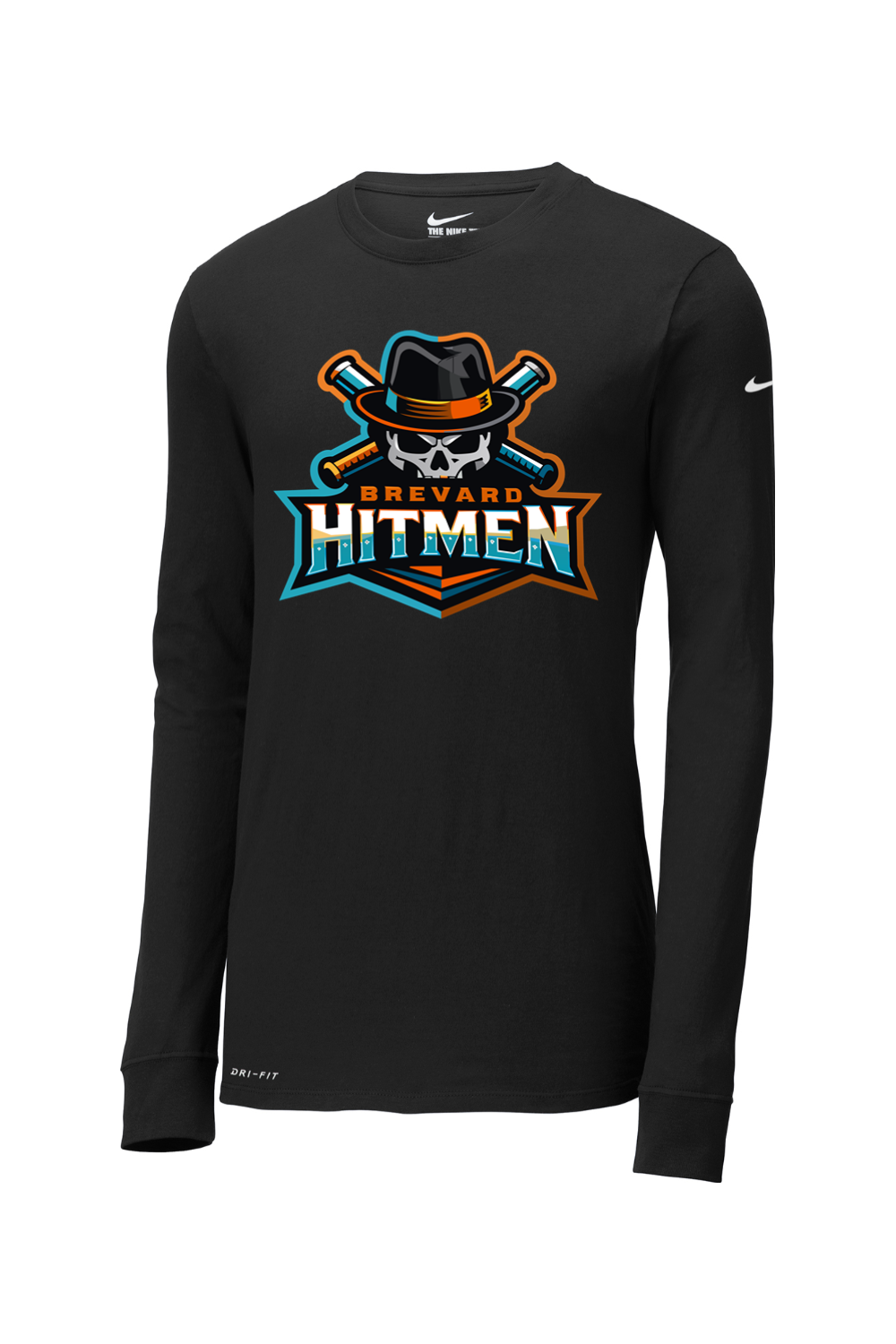 Brevard Hitmen DTF Nike Dri-FIT Cotton/Poly Long Sleeve Tee