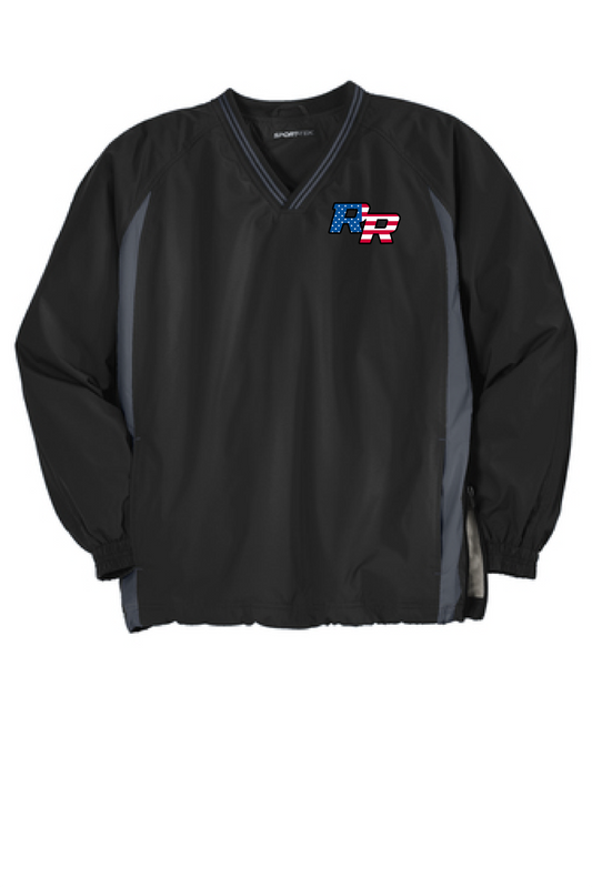 Richmond Royals 10U Tipped V-Neck Raglan Wind Shirt