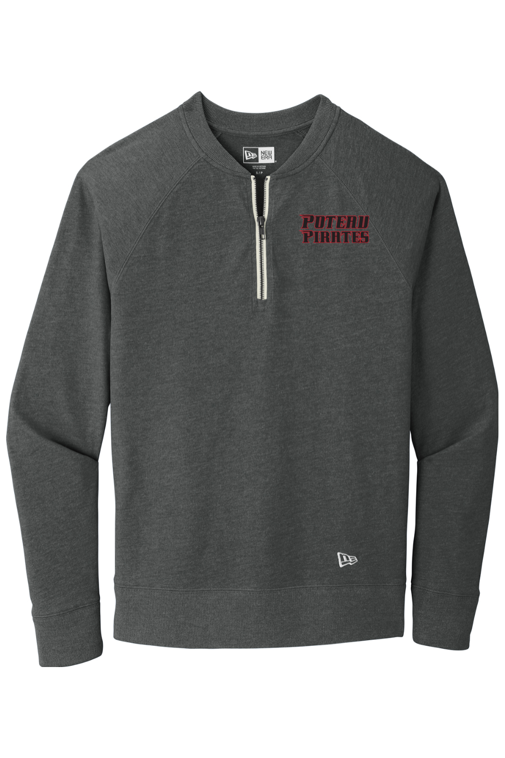 Poteau Pirates Sueded Cotton Blend 1/4-Zip Pullover
