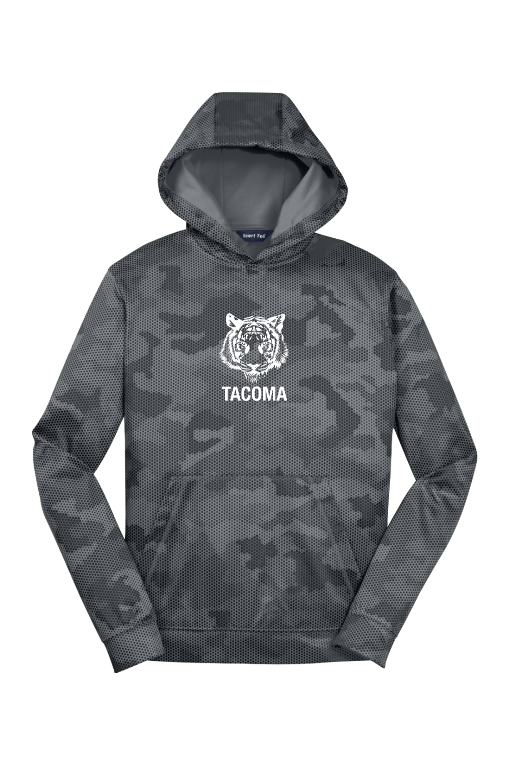 Youth Sport-Tek Sport-Wick CamoHex Fleece Hooded Pullover