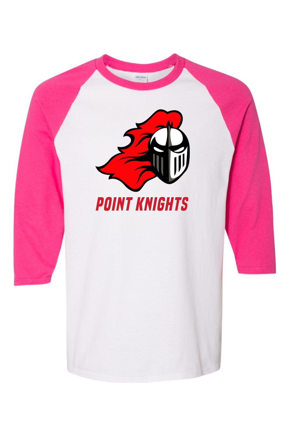 Point Knights Heavy Cotton Raglan Three-Quarter Sleeve T-Shirt