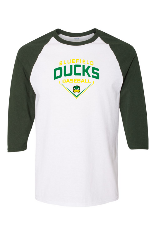 Gildan Heavy Cotton Raglan Three-Quarter Sleeve T-Shirt