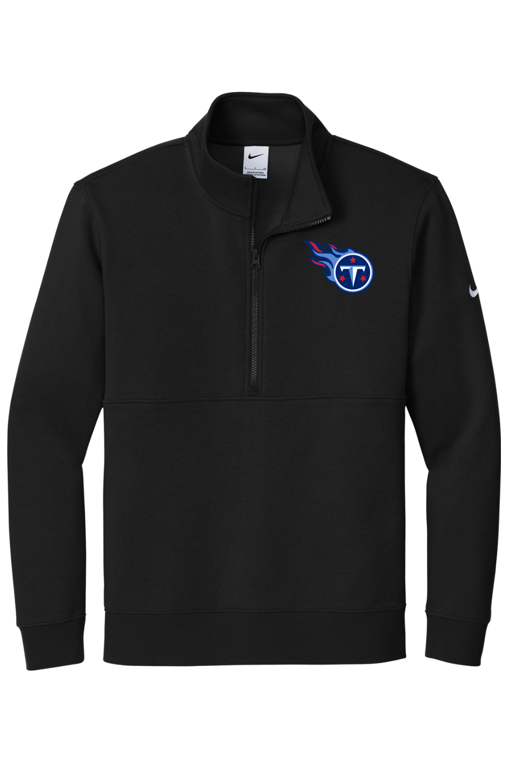 Weddington Titans Football DTF Nike Club Fleece Sleeve Swoosh 1/2-Zip