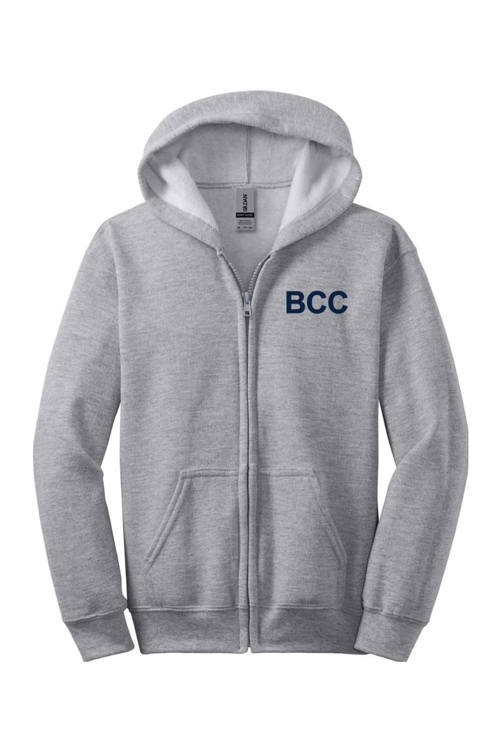 BCC Youth Wrestling YOUTH Gildan Heavy Blend Full-Zip Hooded Sweatshirt