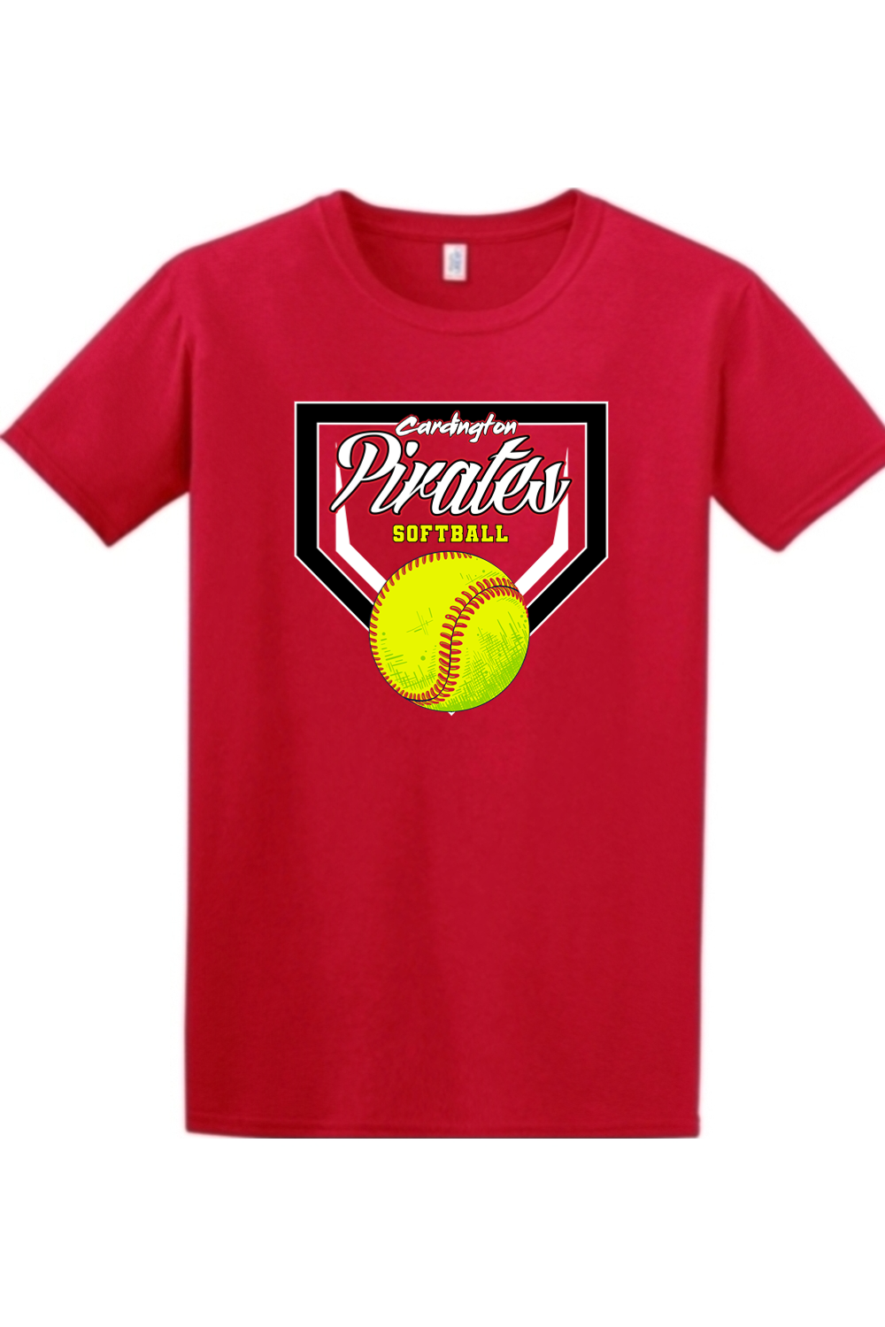 Cardington Pirates Softball DTF Softstyle T-Shirt