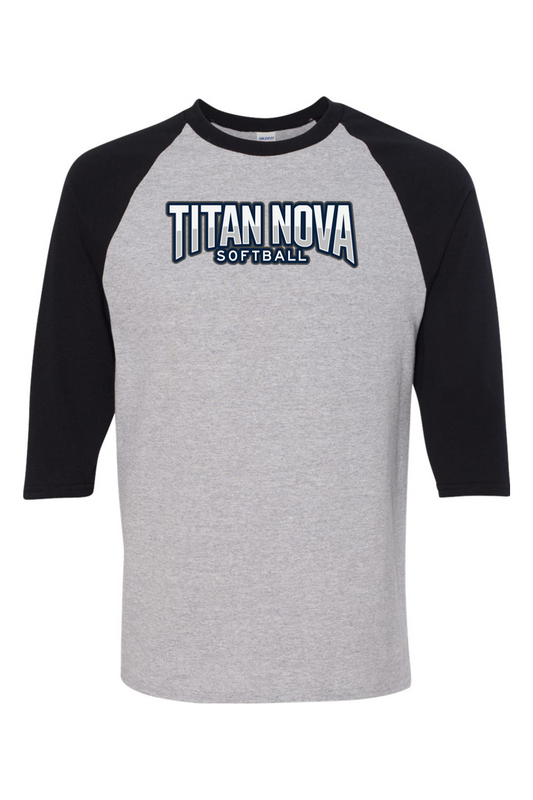 Gildan Heavy Cotton Raglan Three-Quarter Sleeve T-Shirt