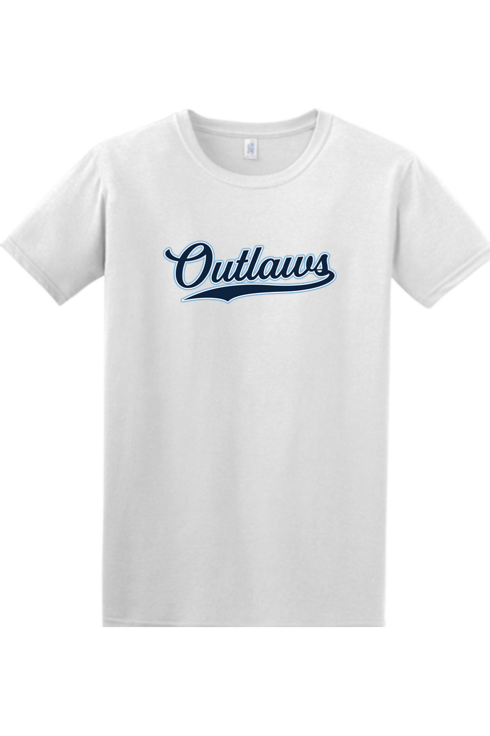 Outlaws Baseball Script Softstyle T-Shirt