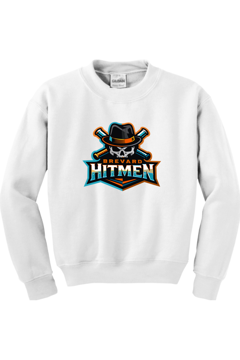 Brevard Hitmen DTF Youth Heavy Blend Crewneck Sweatshirt