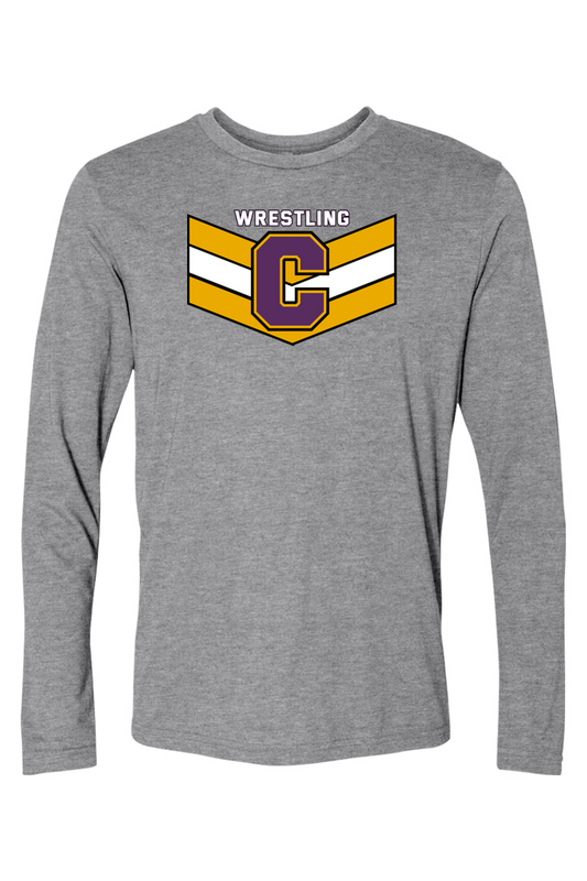 Caro Wrestling DTF Triblend Long Sleeve Crew