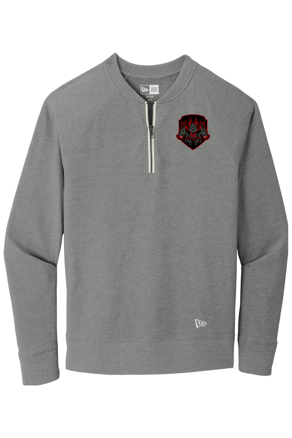 Crown Town Dawgs Sueded Cotton Blend 1/4-Zip Pullover