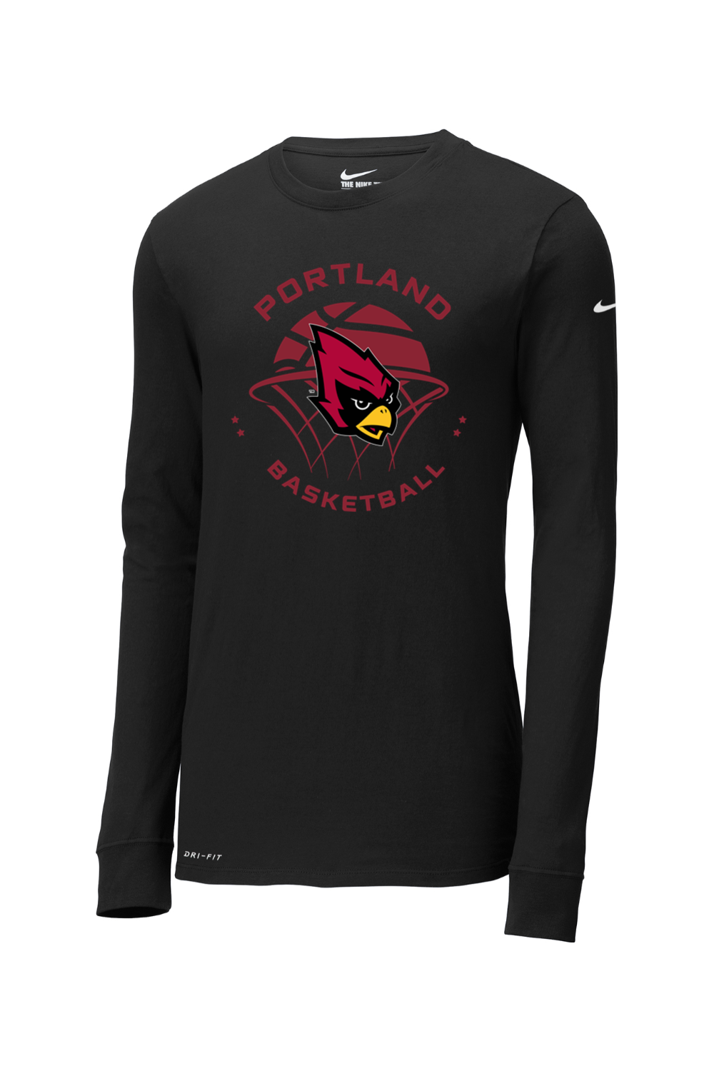 Portland Raider Basketball Nike Dri-FIT Cotton/Poly Long Sleeve Tee