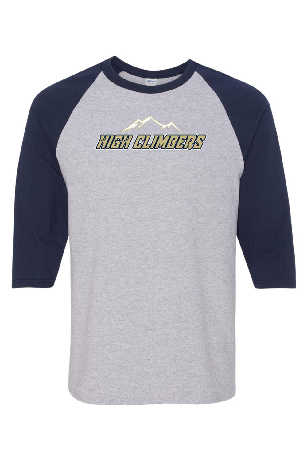 High Climbers Heavy Cotton Raglan Three-Quarter Sleeve T-Shirt