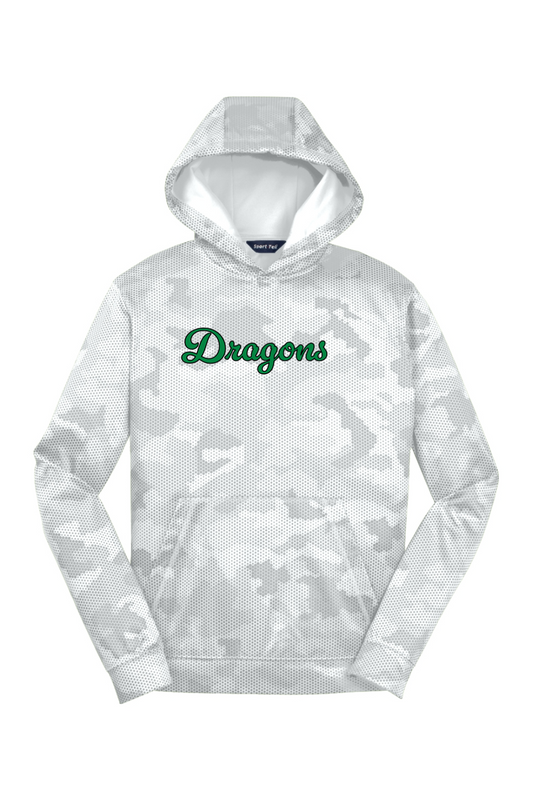 Youth Sport-Tek Sport-Wick CamoHex Fleece Hooded Pullover