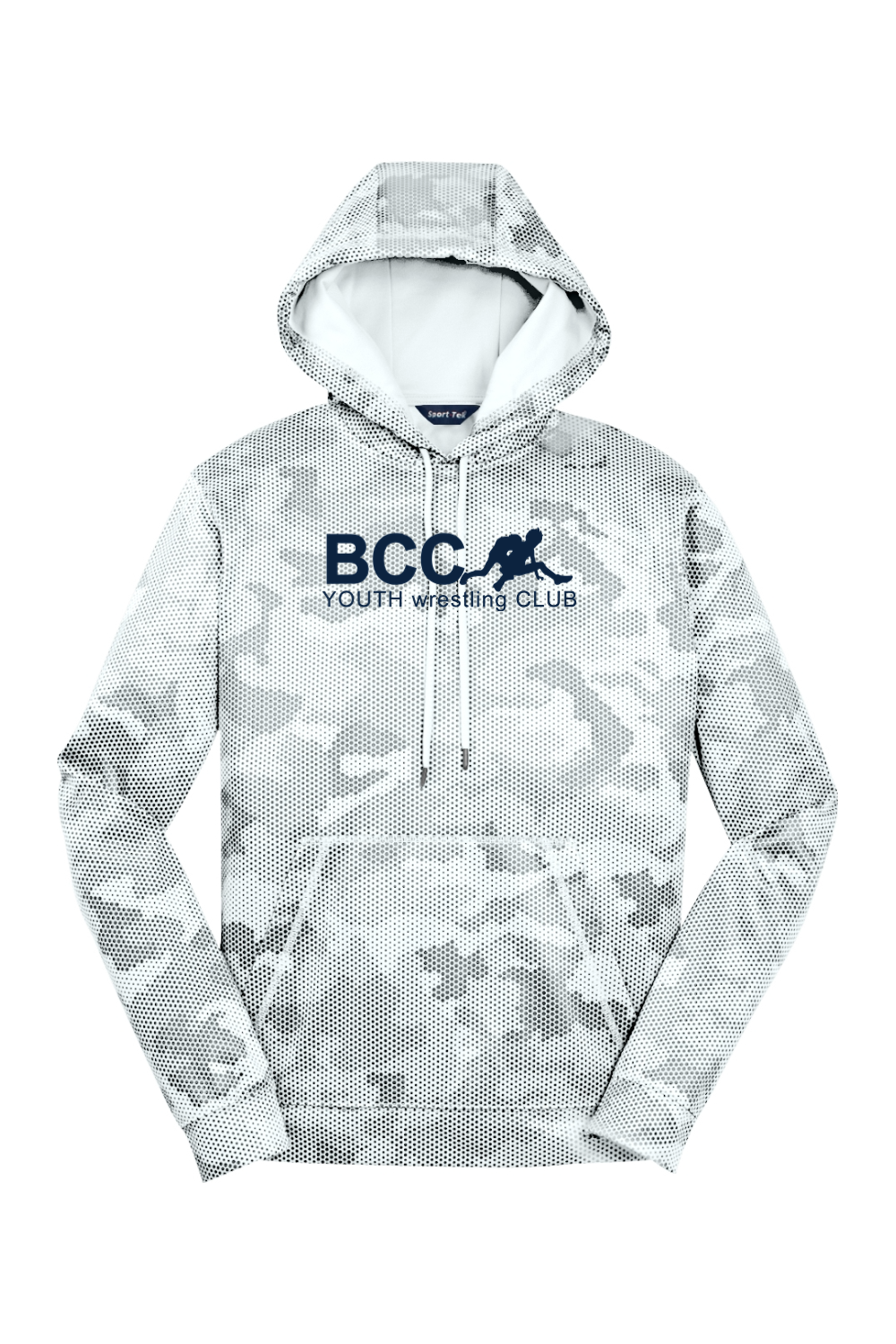 BCC Youth Wrestling CamoHex Fleece Hooded Pullover