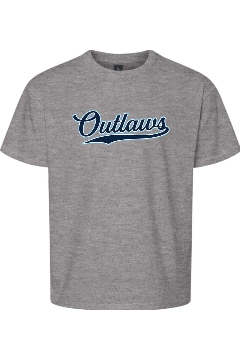Outlaws Baseball Script Youth Softstyle T-Shirt