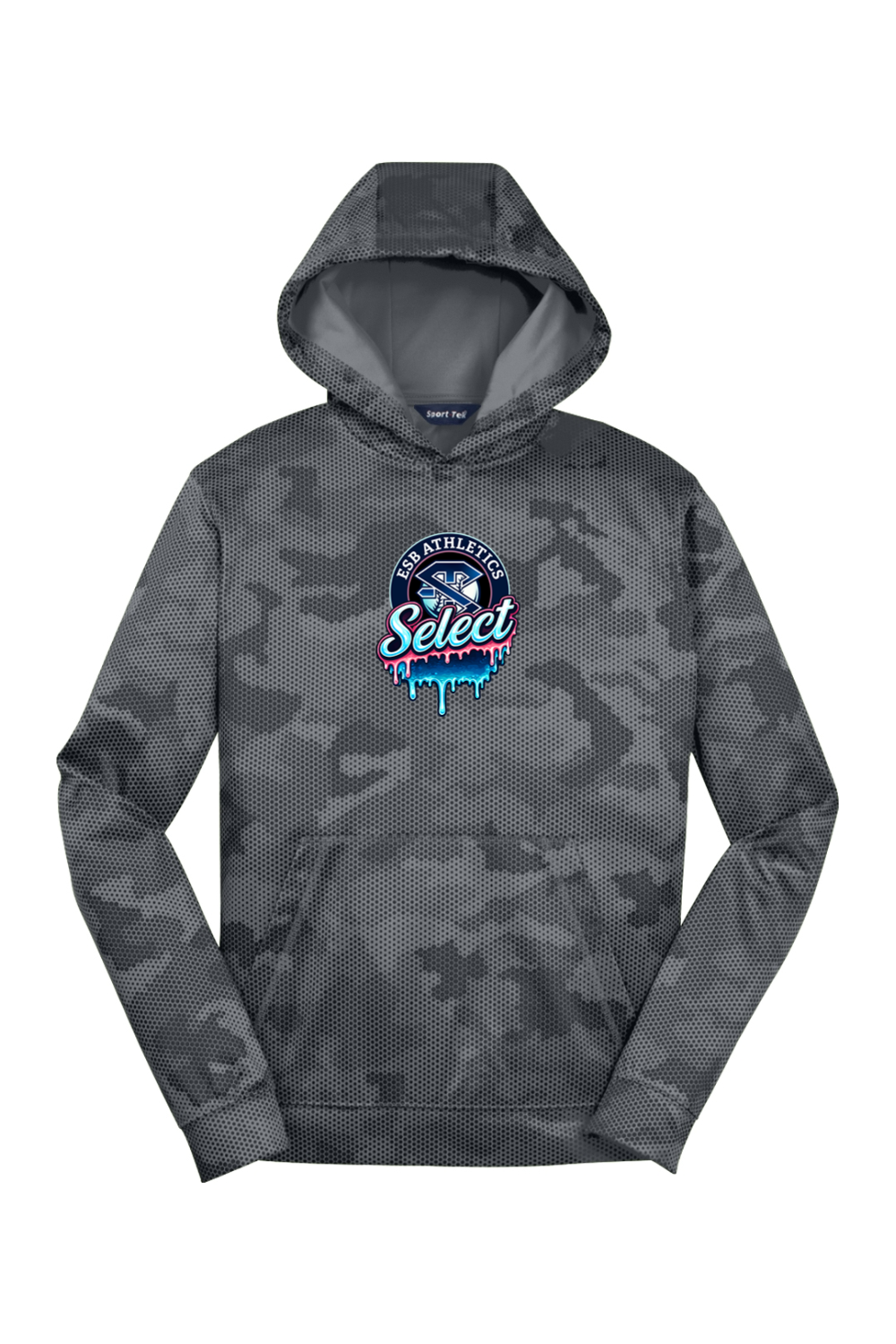 ESB Athletics Youth CamoHex Fleece Hooded Pullover