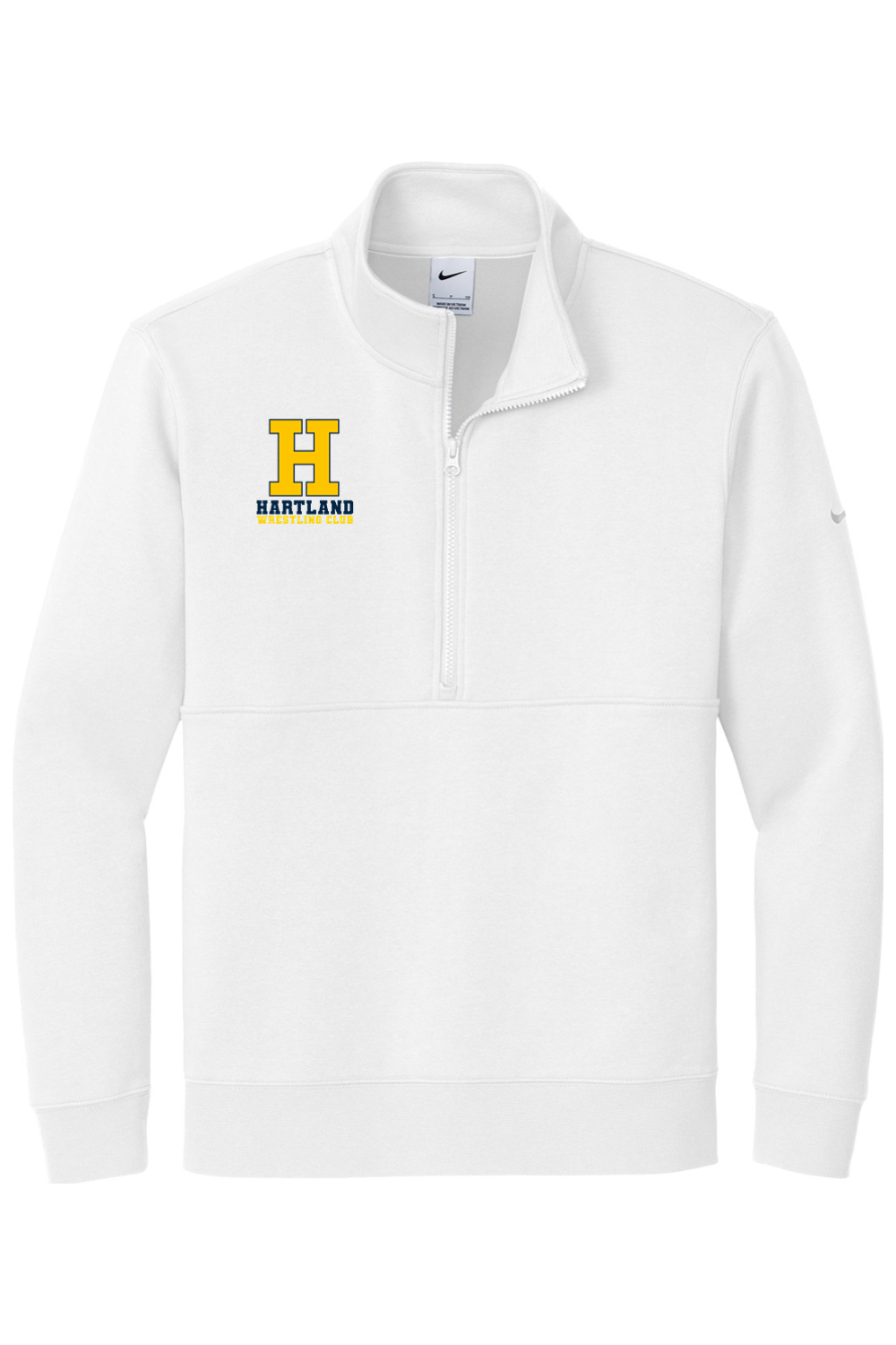 Hartland Wrestling Club DTF Nike Club Fleece Sleeve Swoosh 1/2-Zip