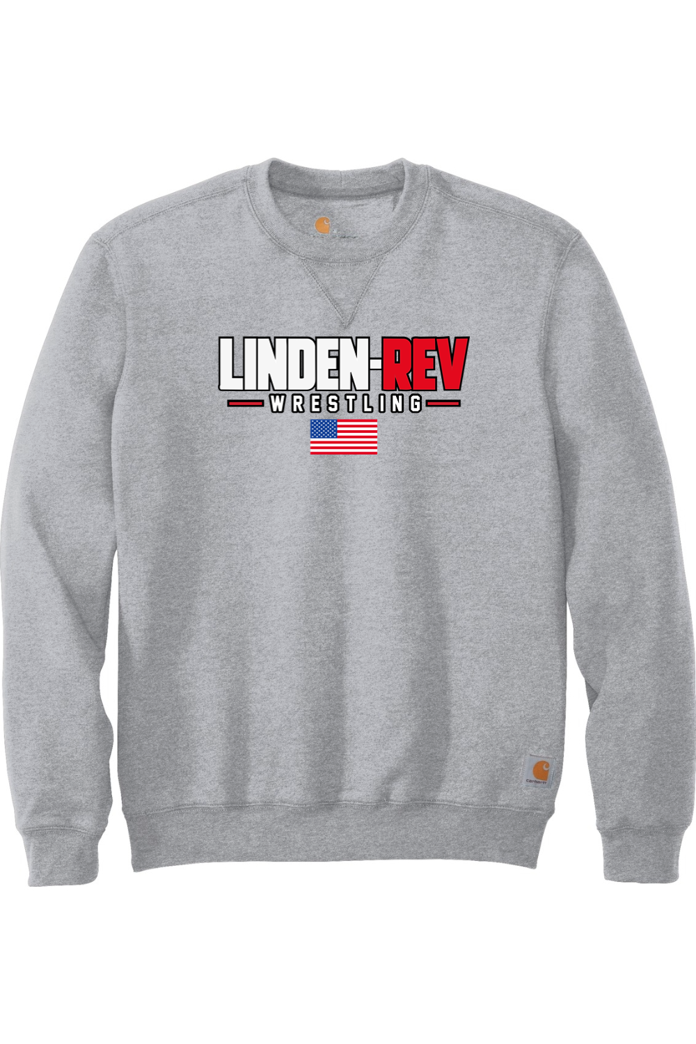 Linden Rev Wrestling DTF Carhartt Midweight Crewneck Sweatshirt