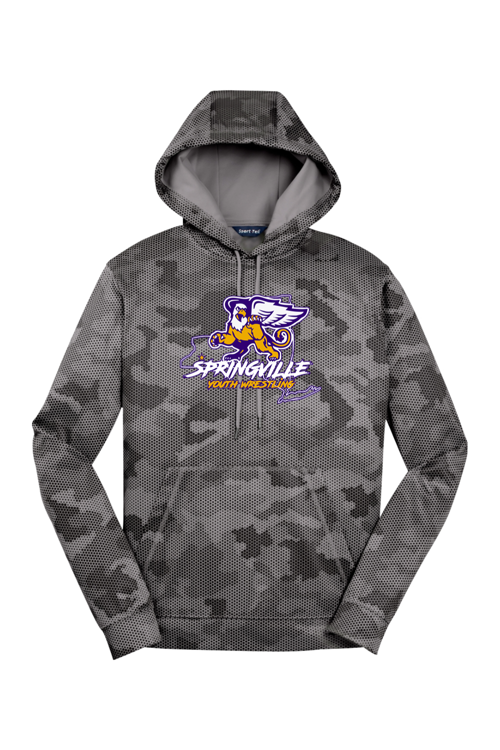 Springville Youth Wrestling CamoHex Fleece Hooded Pullover