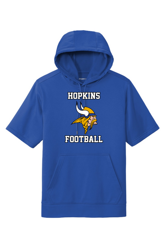 Hopkins Football DTF Fleece Short Sleeve Hooded Pullover