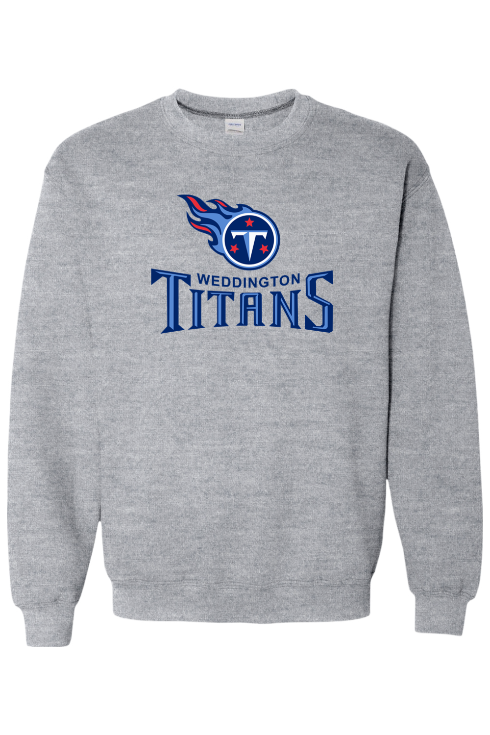 Weddington Titans Football DTF Heavy Blend Crewneck Sweatshirt