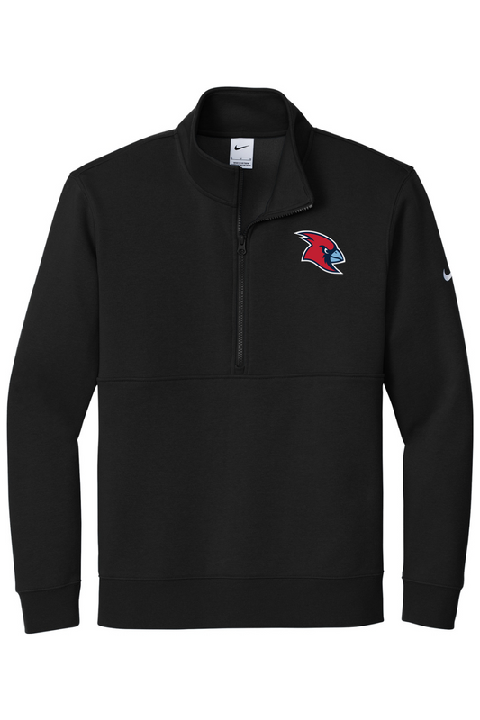 Marion Redbirds Baseball DTF Nike Club Fleece Sleeve Swoosh 1/2-Zip