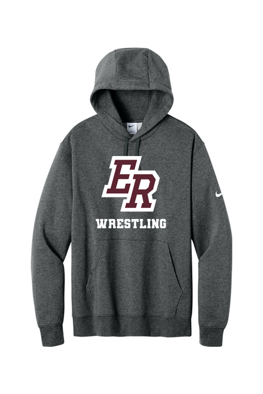 Eaton Rapids Wrestling DTF Nike Club Fleece Sleeve Swoosh Pullover Hoodie