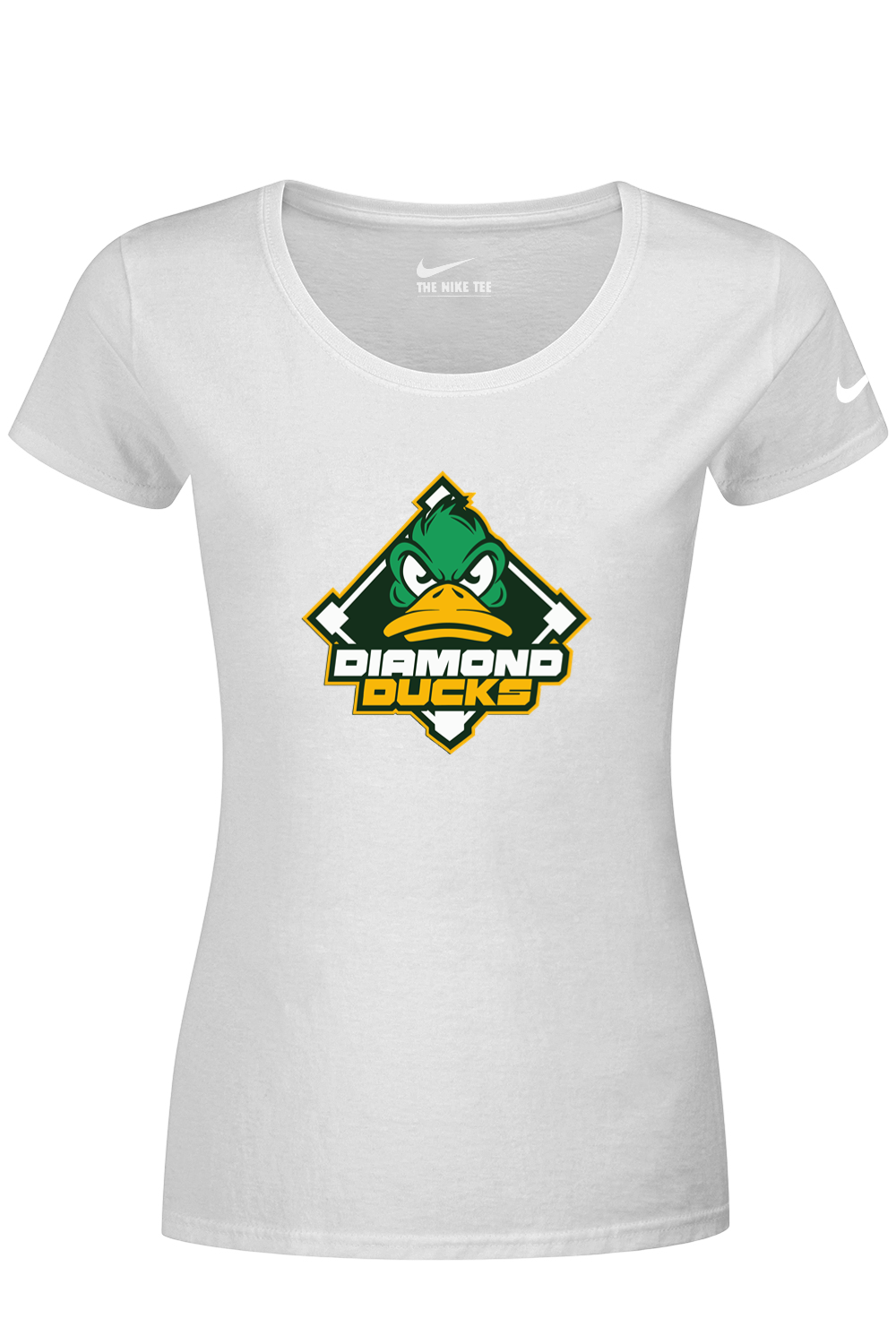 Diamond Ducks Nike Ladies Dri-FIT Cotton/Poly Scoop Neck Tee