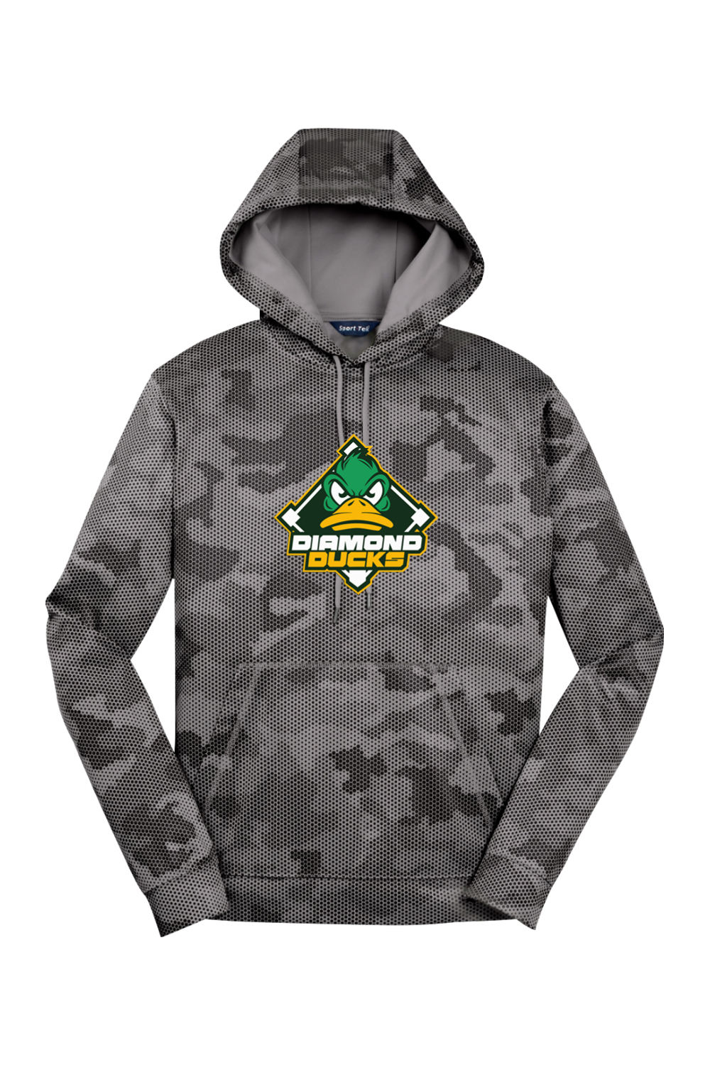 Diamond Ducks Sport-Wick CamoHex Fleece Hooded Pullover