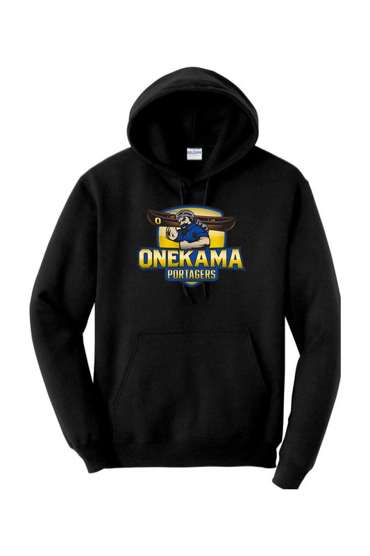 Onekama Portagers Football Heavy Blend Hooded Sweatshirt