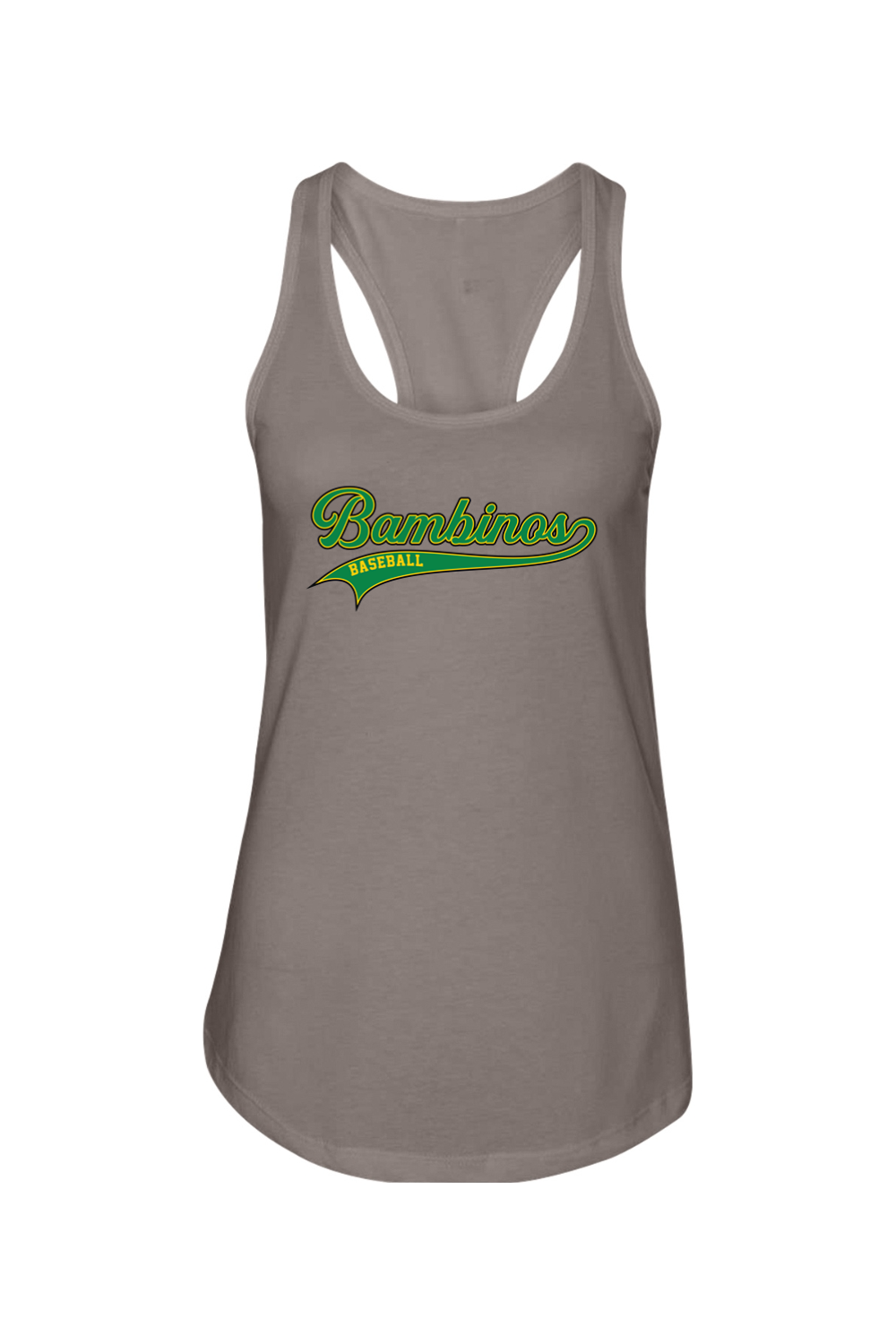 Bambinos Baseball Ladies Racerback Tank